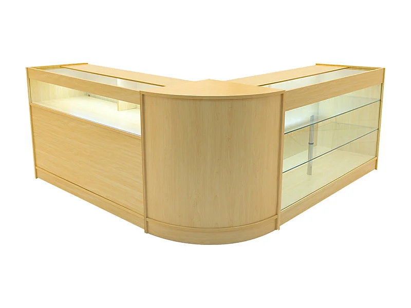 Triton LED Winkel Toonbank Set K1500, B1500 & CM60 - Esdoorn