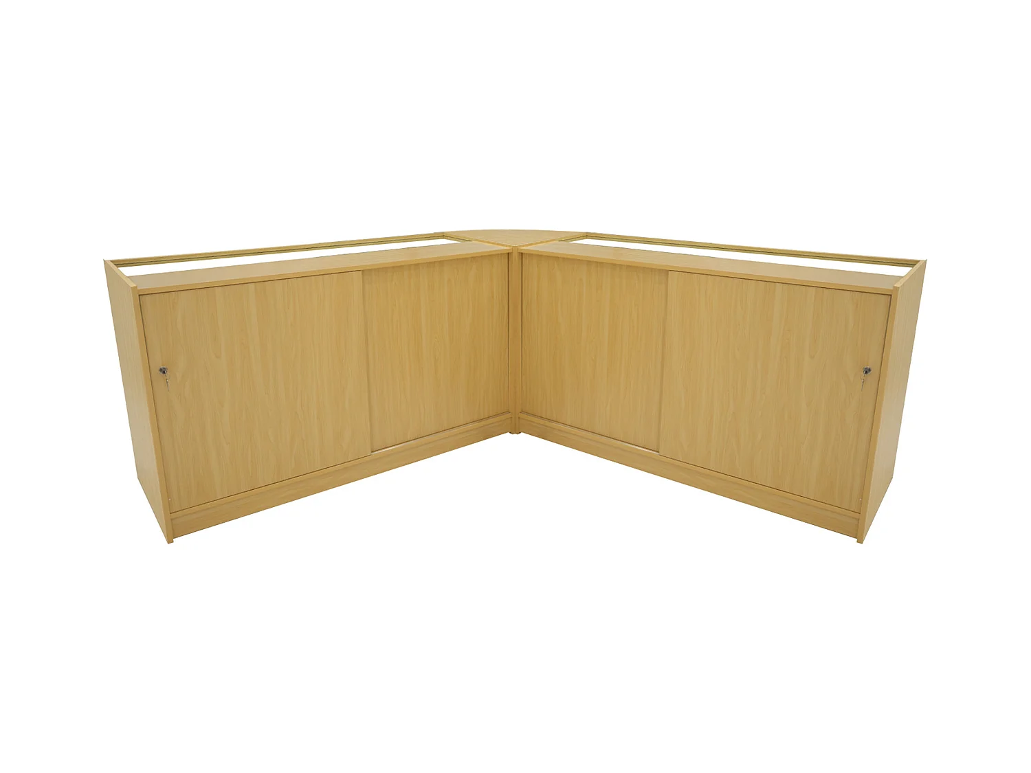 Set Mostradores Comerciales con Luz LED "TRITON" CM60 + K1500 + B1500 – color  Arce