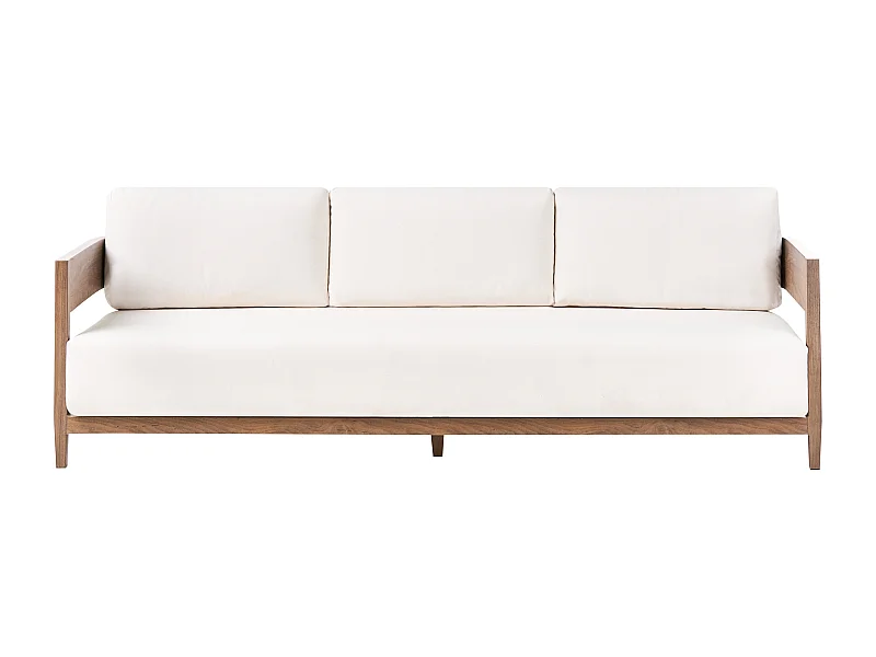 Canapé de jardin 3 places SAMPIERI Métal Marron