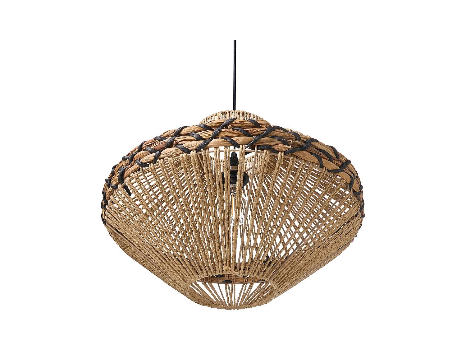 Lampe suspension RABACCA Corde en papier Naturel