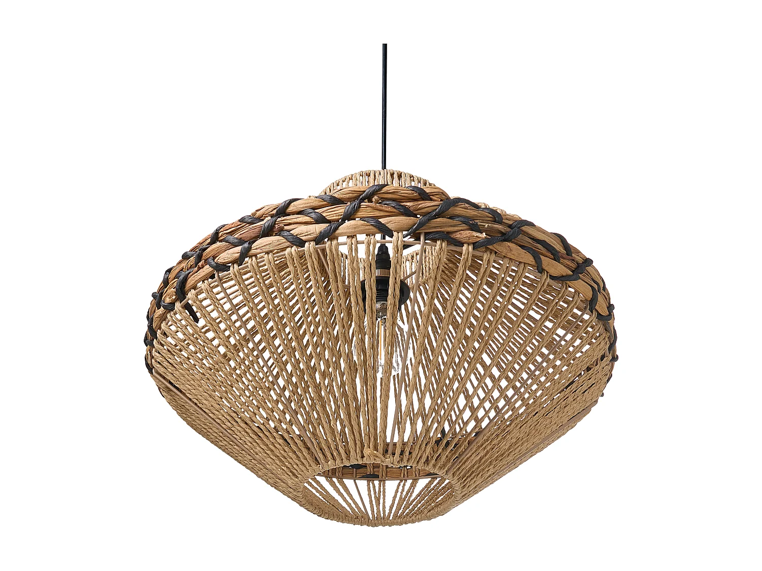 Lampe suspension RABACCA Corde en papier Naturel