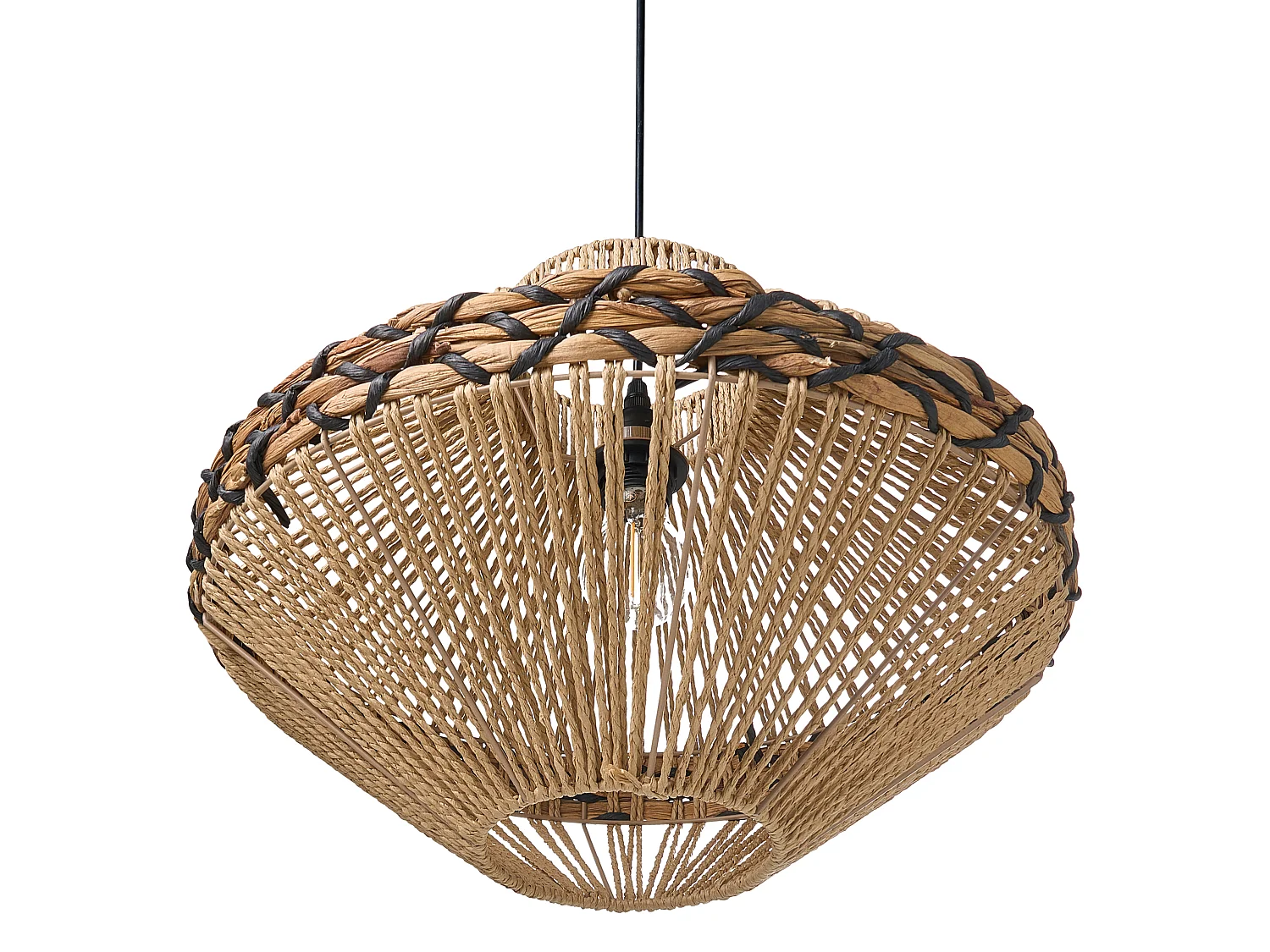 Pendant Lamp RABACCA Paper Rope Natural
