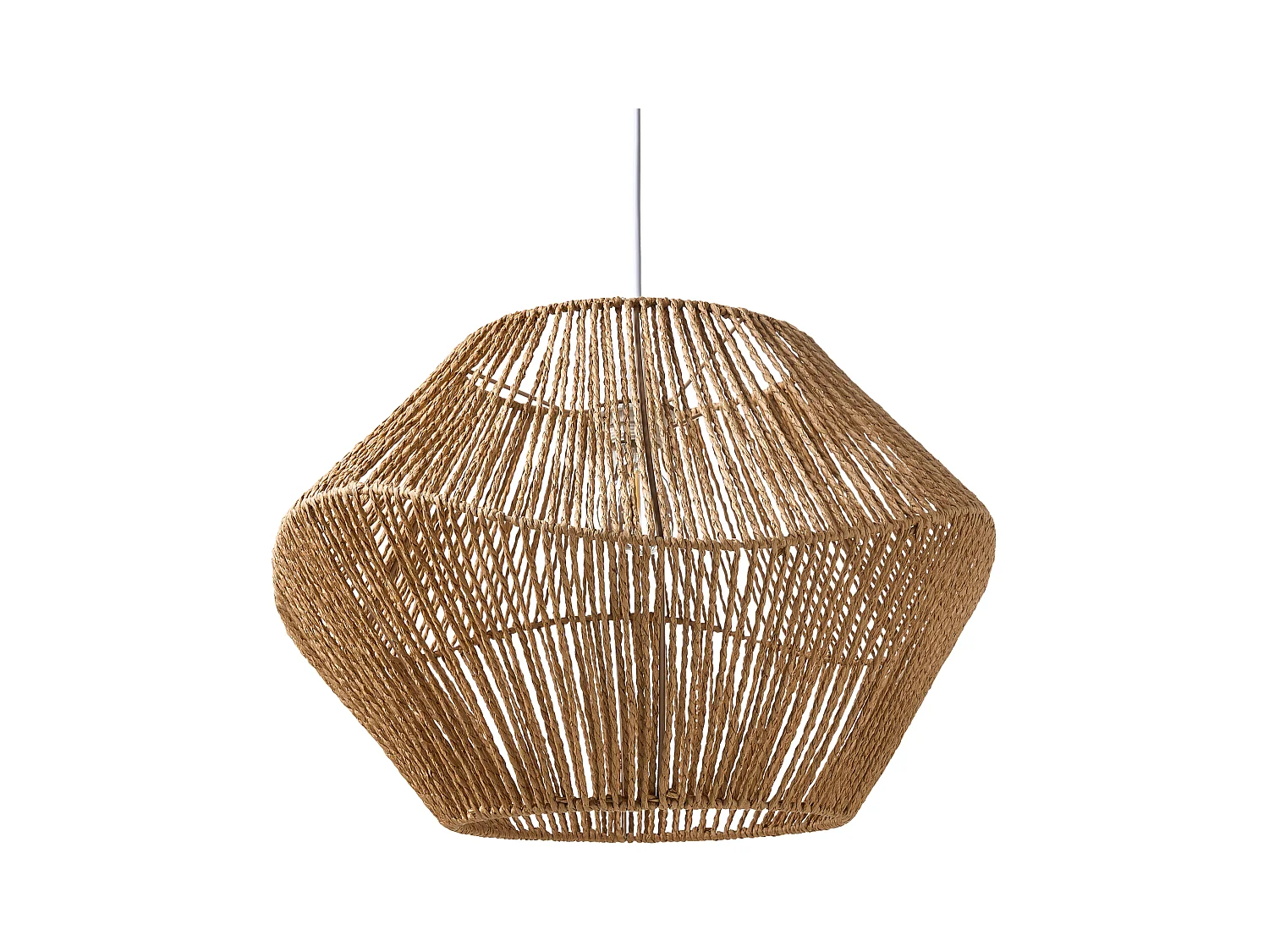 Lampe suspension YAMBOU Corde en papier Naturel