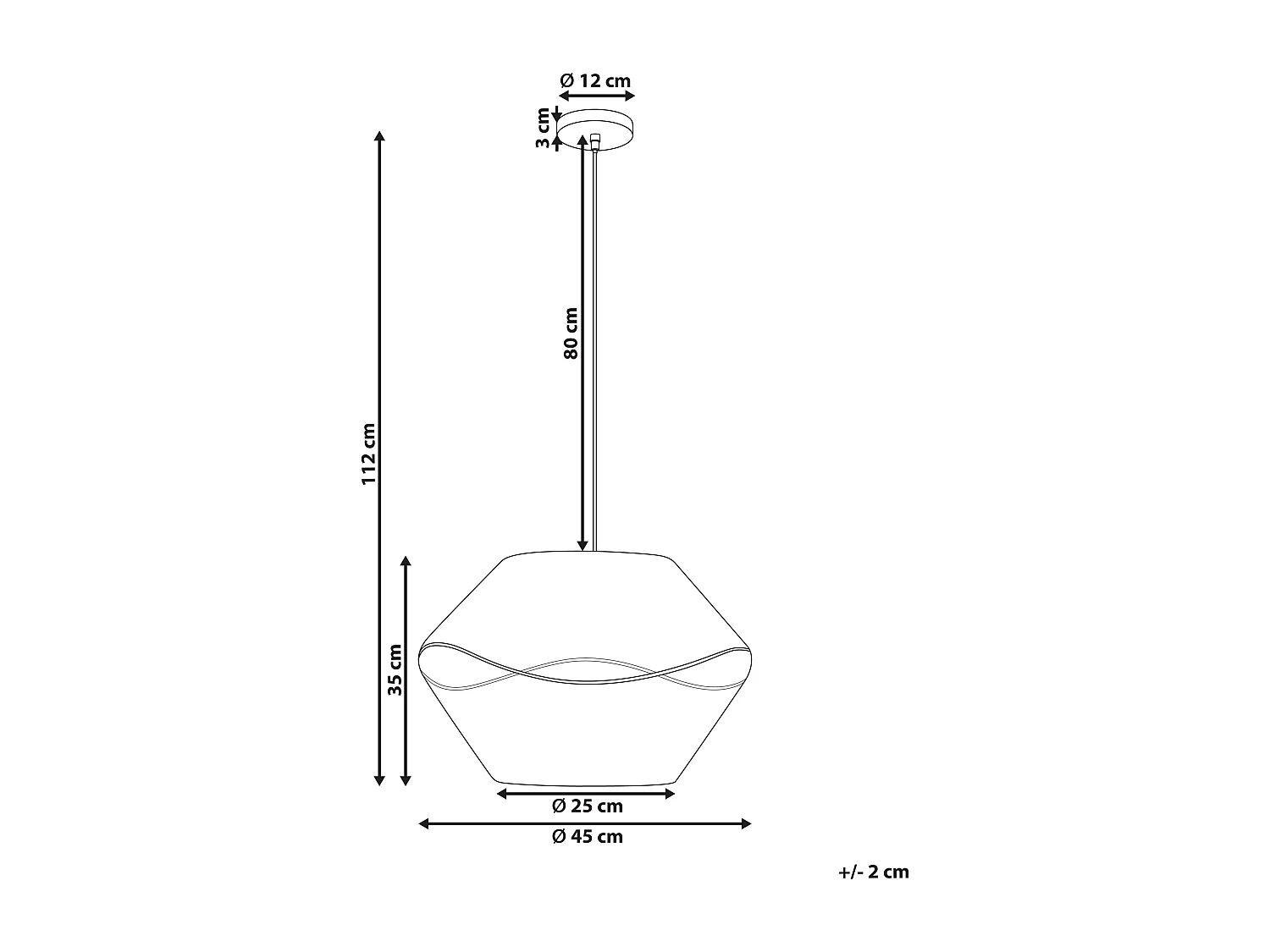 Lampe suspension YAMBOU Corde en papier Naturel