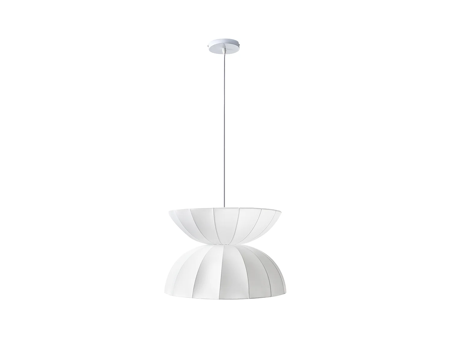 Lampe suspension DEBONS Viscose Blanc