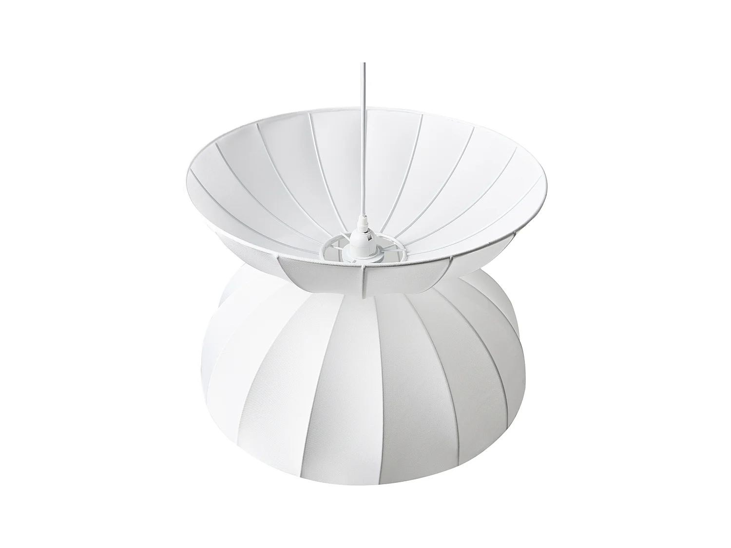 Lampe suspension DEBONS Viscose Blanc