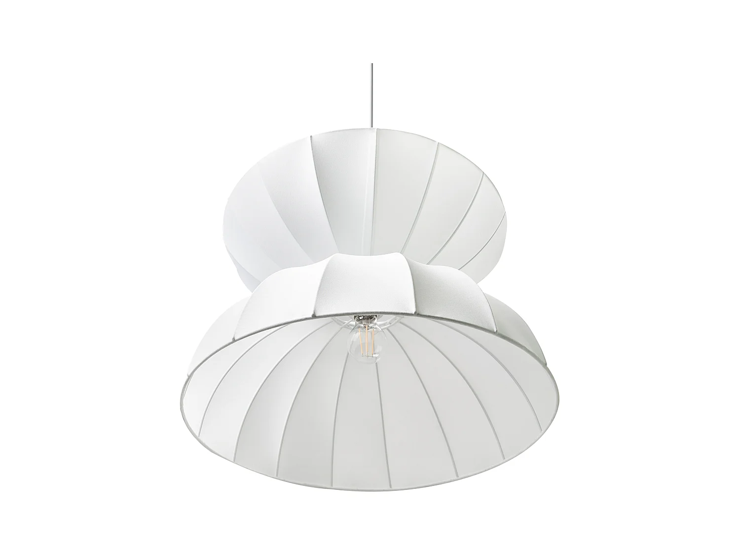 Lampe suspension DEBONS Viscose Blanc