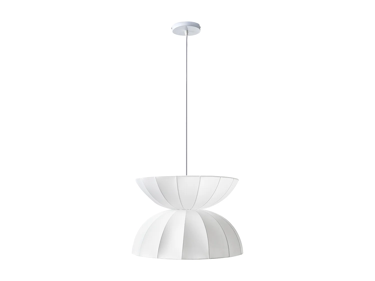 Lampe suspension DEBONS Viscose Blanc