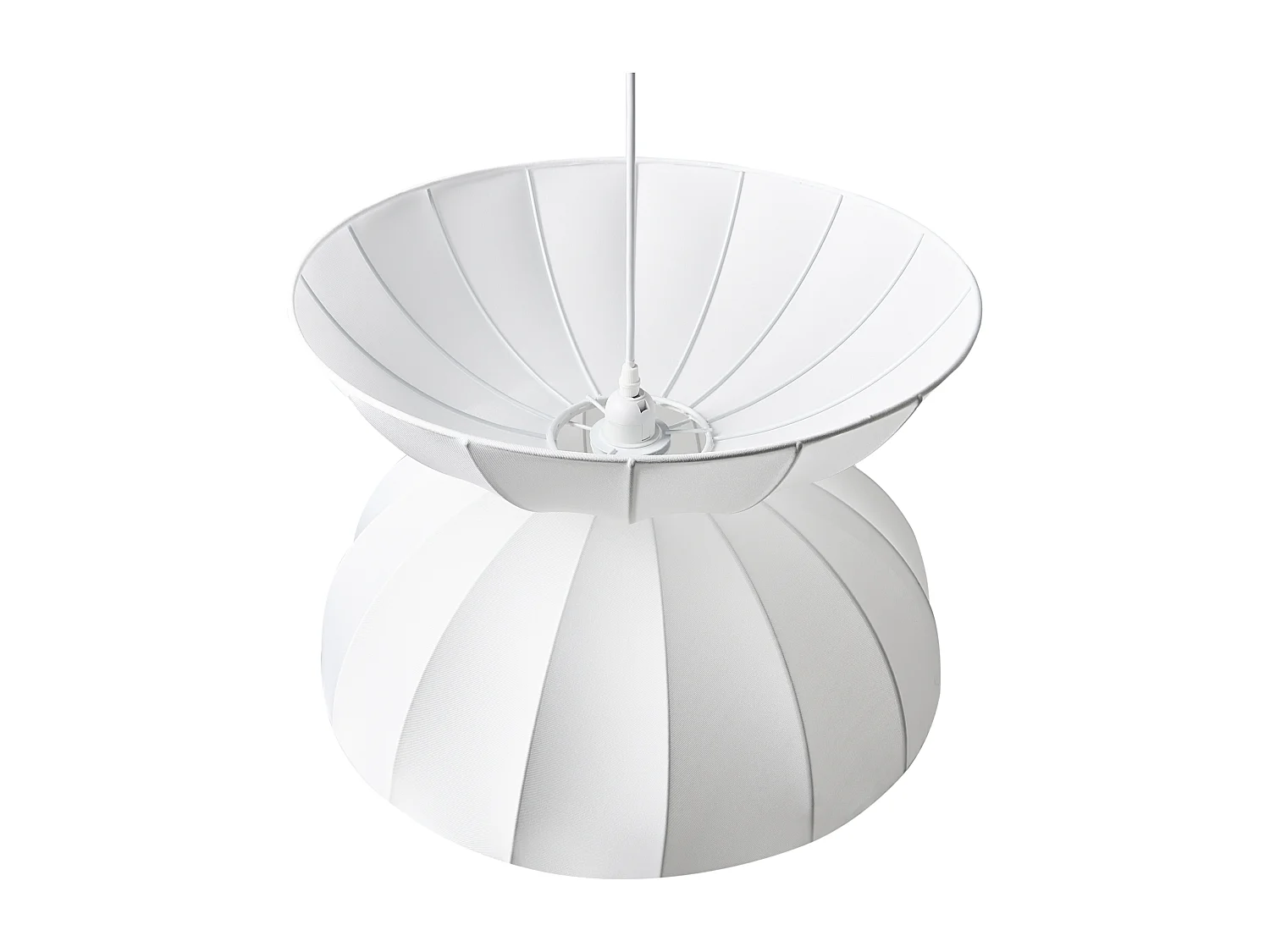 Lampe suspension DEBONS Viscose Blanc