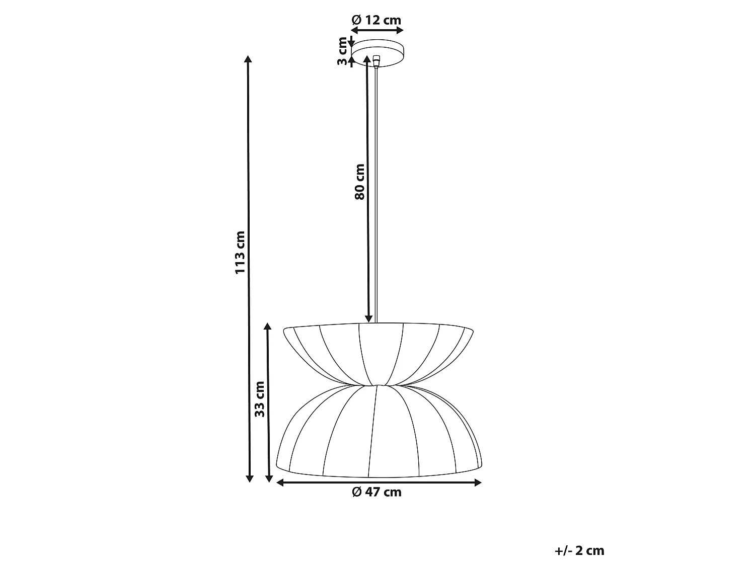 Lampe suspension DEBONS Viscose Blanc