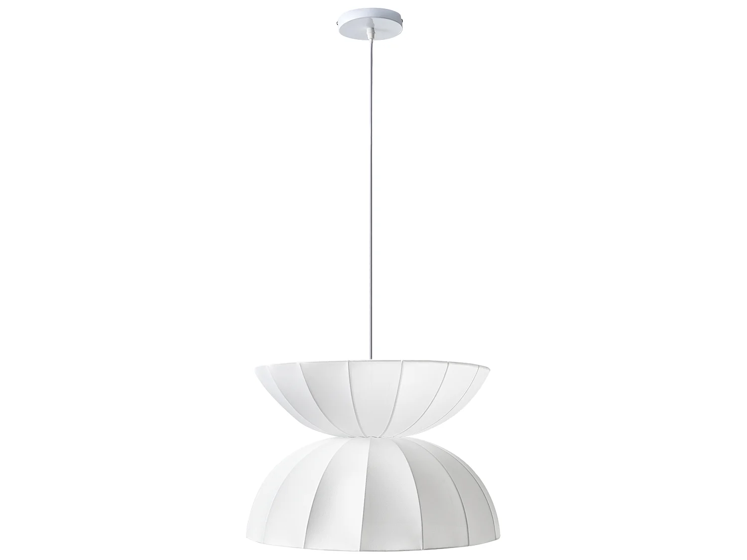 Lampe suspension DEBONS Viscose Blanc