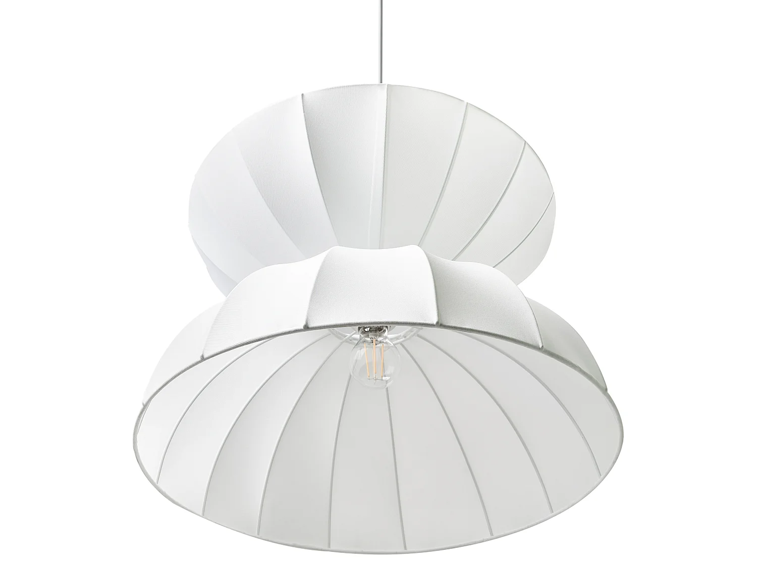 Lampe suspension DEBONS Viscose Blanc