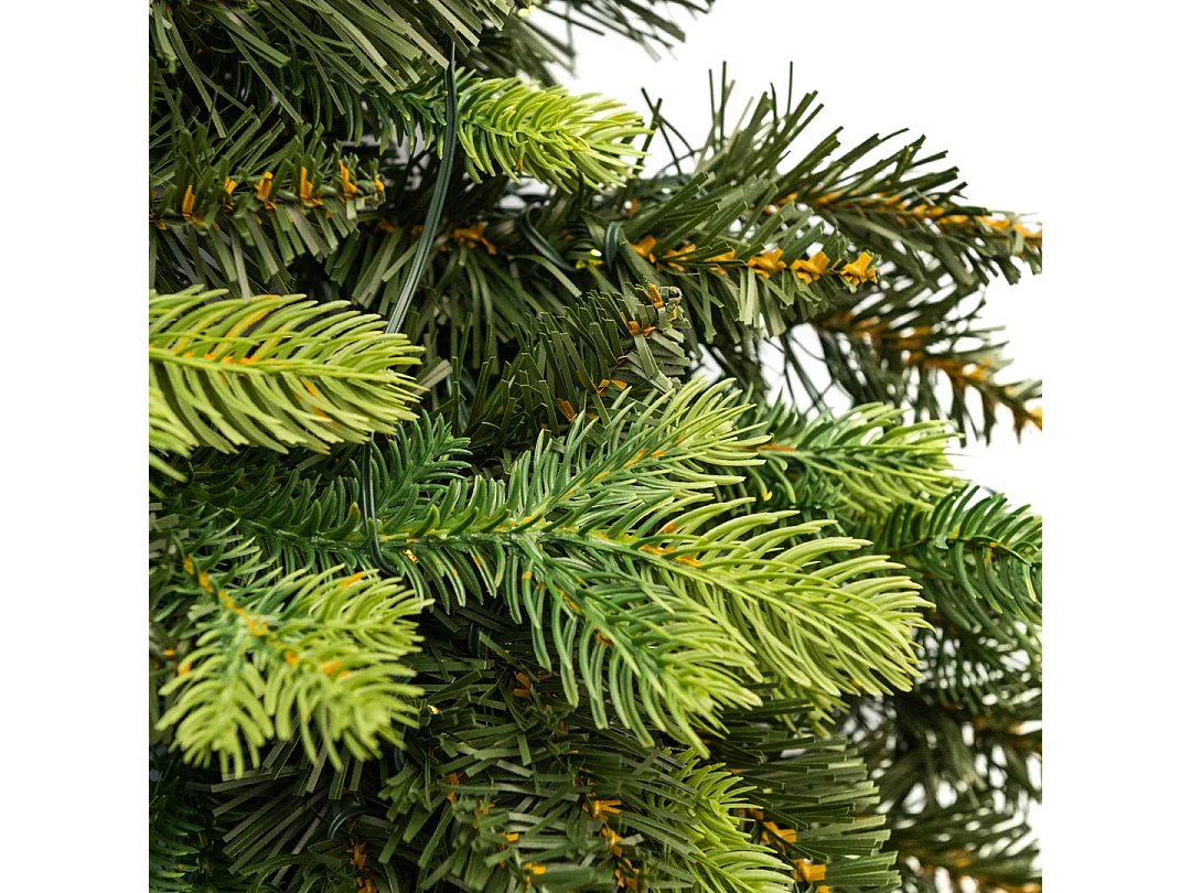 Grinalda de Natal "Madame" com micro-LEDs atrás da porta em PE com efeito real touch, 45 cm