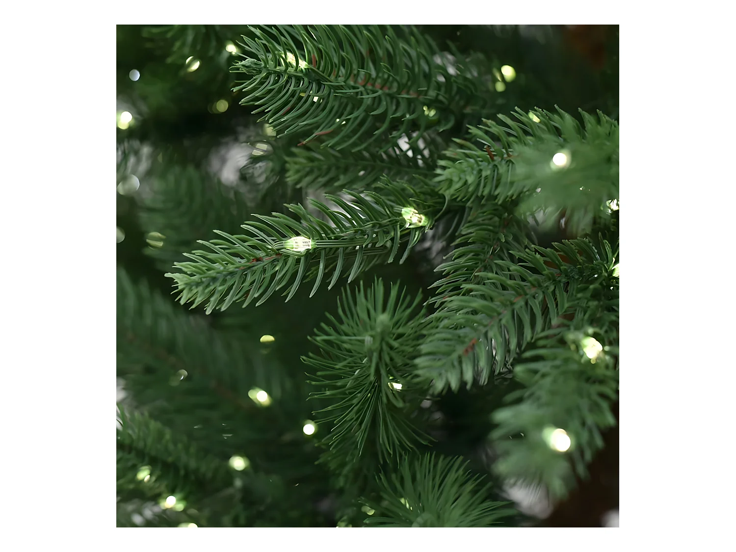 Albero di Natale "Power" con micro led incorporati 100 % PE effetto real touch cm 210h
