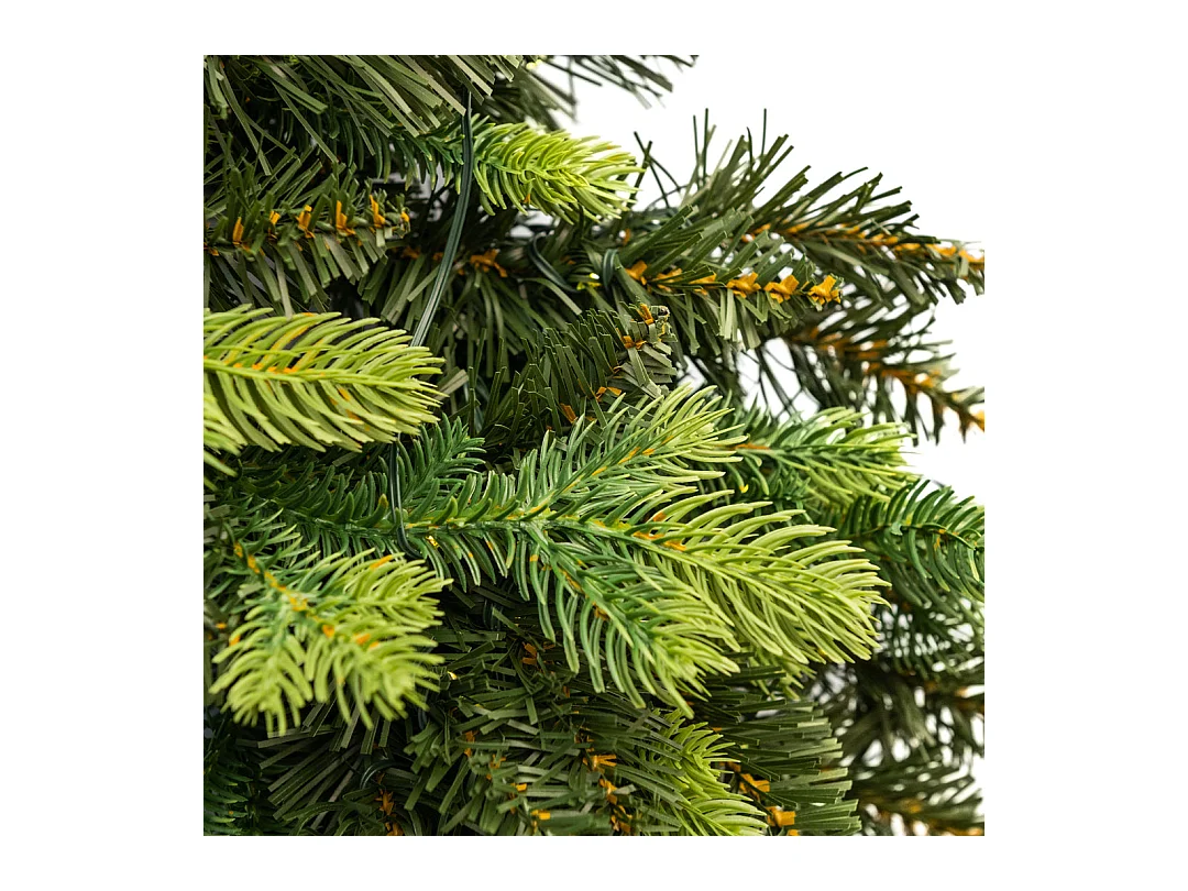 Couronne de Noël "Madame" avec micro-LED derrière la porte en PE avec effet real touch, 60 cm