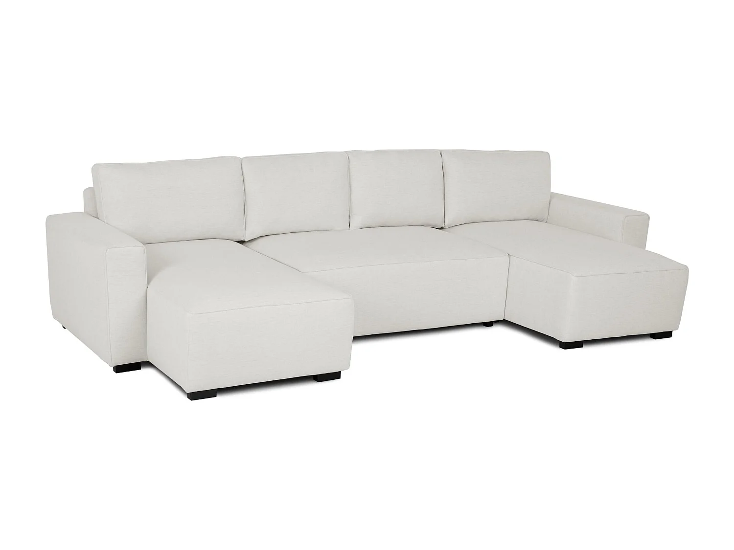 Divano Letto Angolare Jordan Beige 5 Posti con Contenitore - Design Contemporaneo, Comfort Medio, Tessuto Facile da Pulire