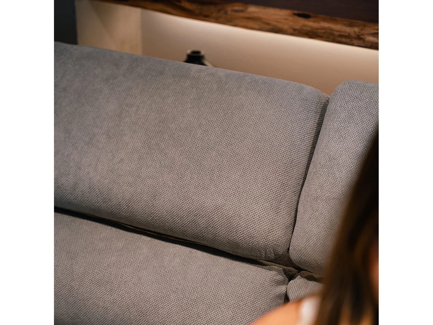 BUDWING Canapé-Lit Chaise Longue Morgan Beige - 4 Places - 236x148x95 cm