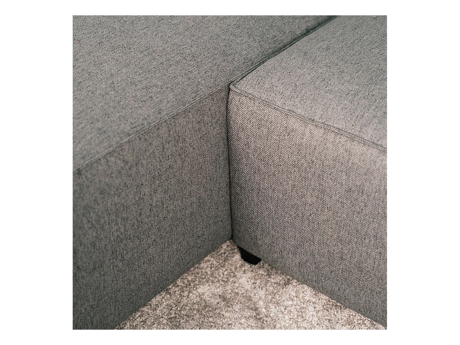 BUDWING Canapé-Lit Chaise Longue Jade Gris - 4 Places - 239x135x91 cm