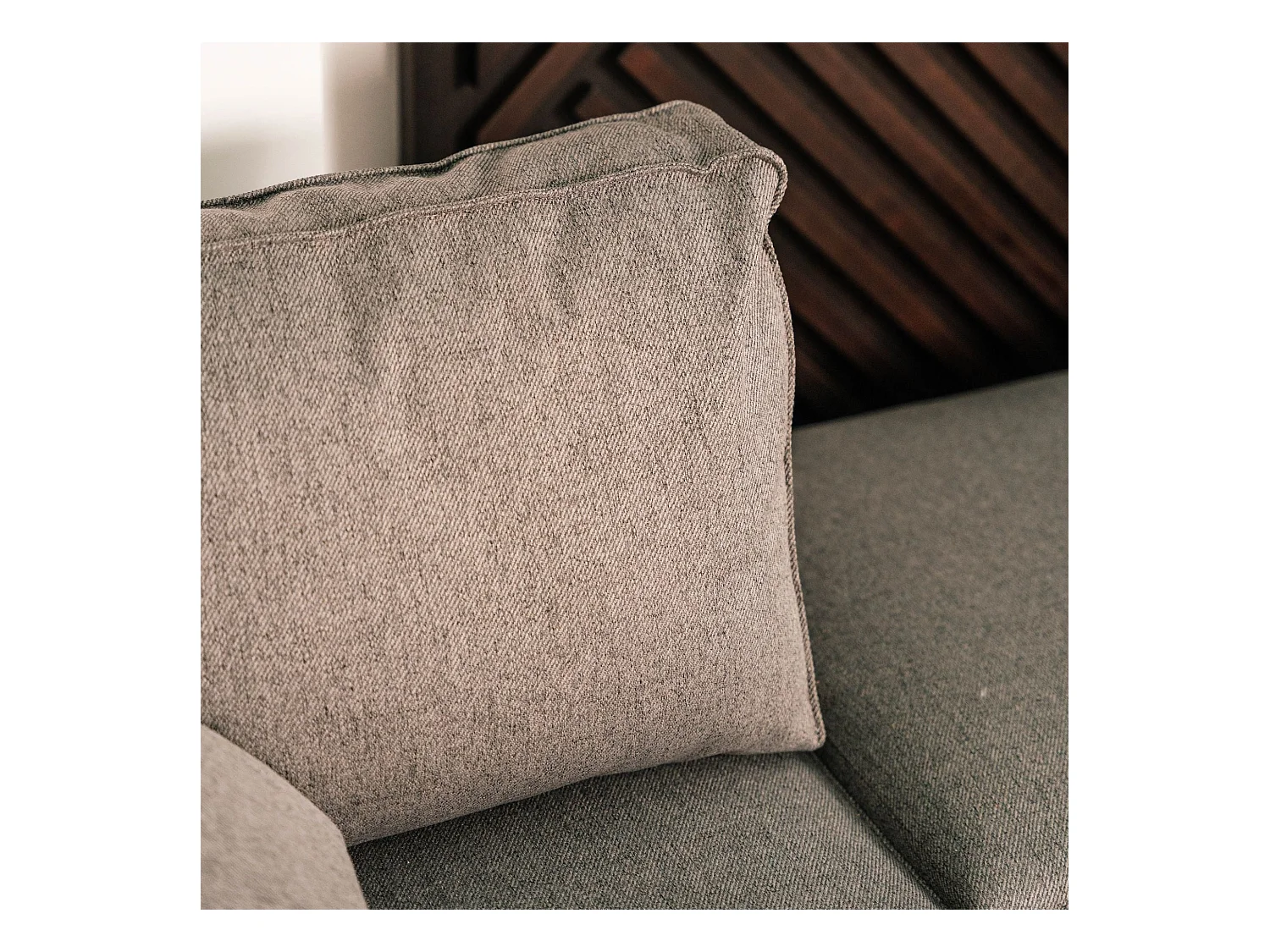 BUDWING Canapé-Lit Chaise Longue Jade Gris - 4 Places - 239x135x91 cm