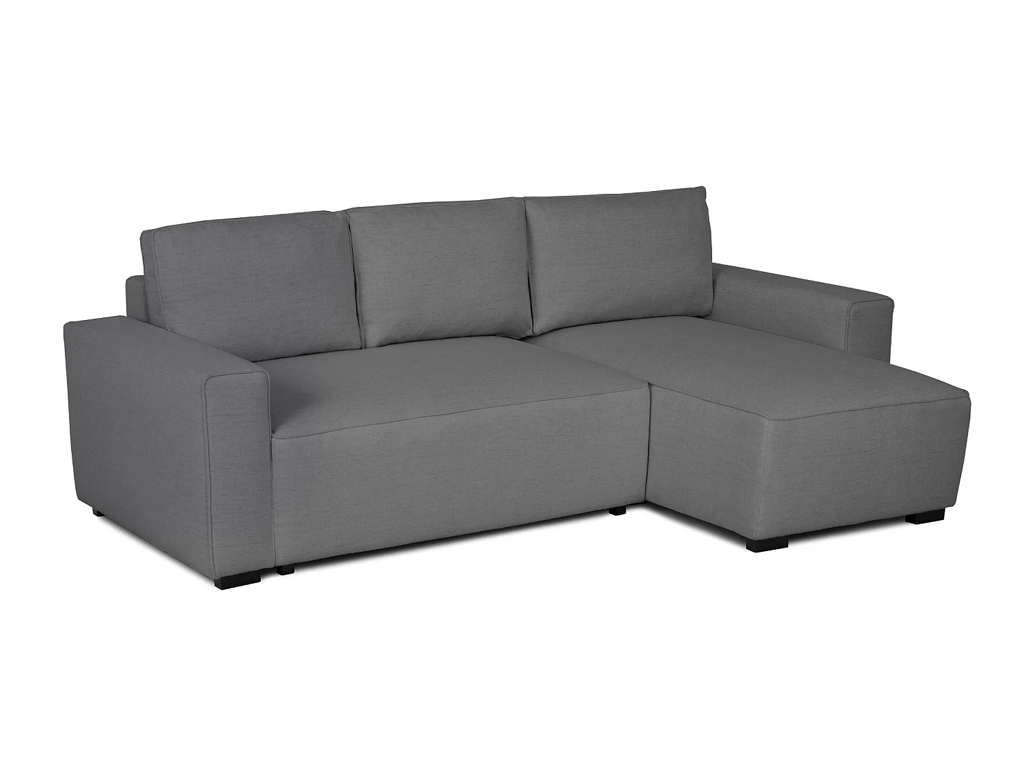 BUDWING Canapé-Lit Chaise Longue Jade Gris - 4 Places - 239x135x91 cm