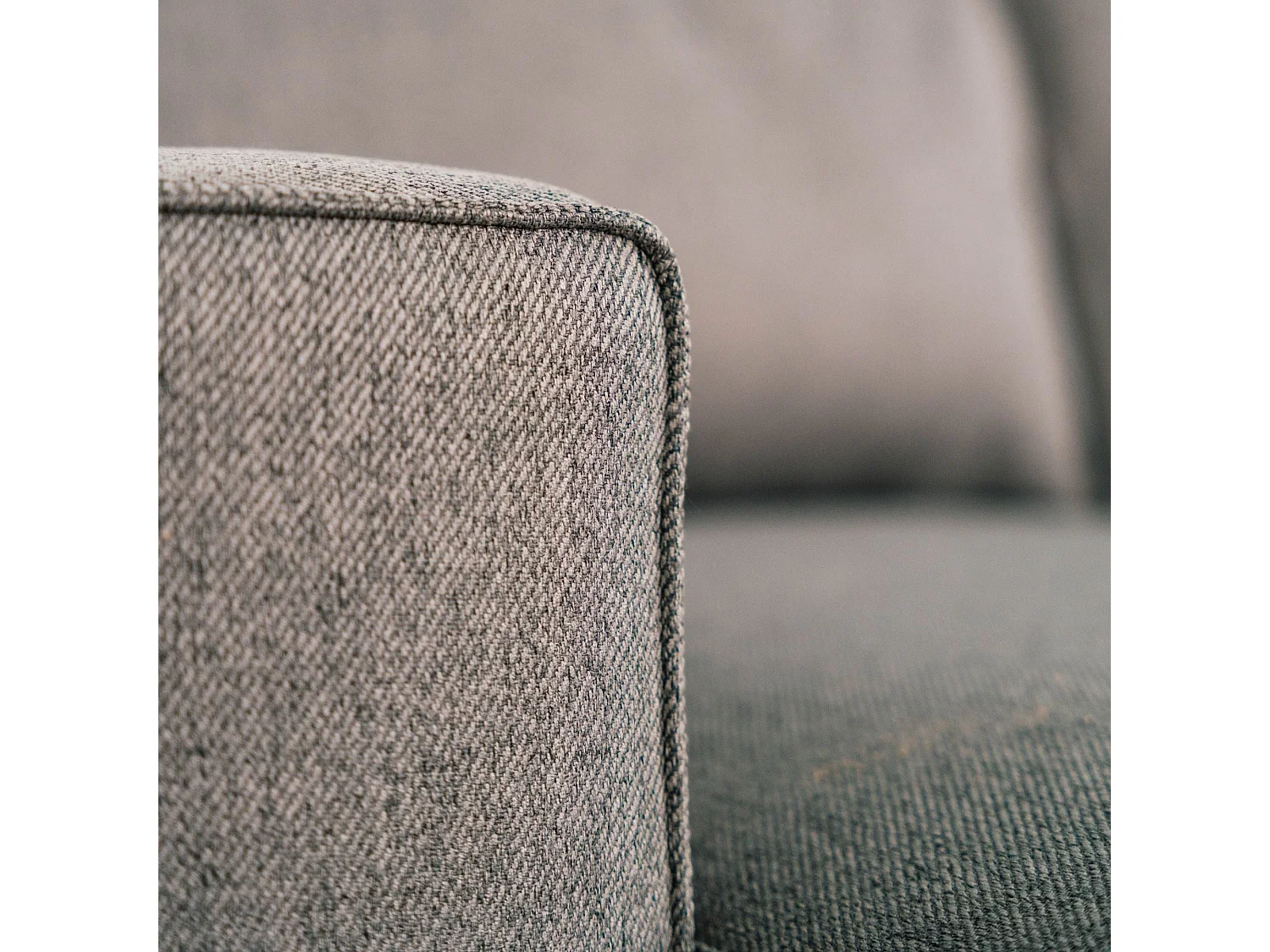 BUDWING Canapé-Lit Chaise Longue Jade Gris - 4 Places - 239x135x91 cm