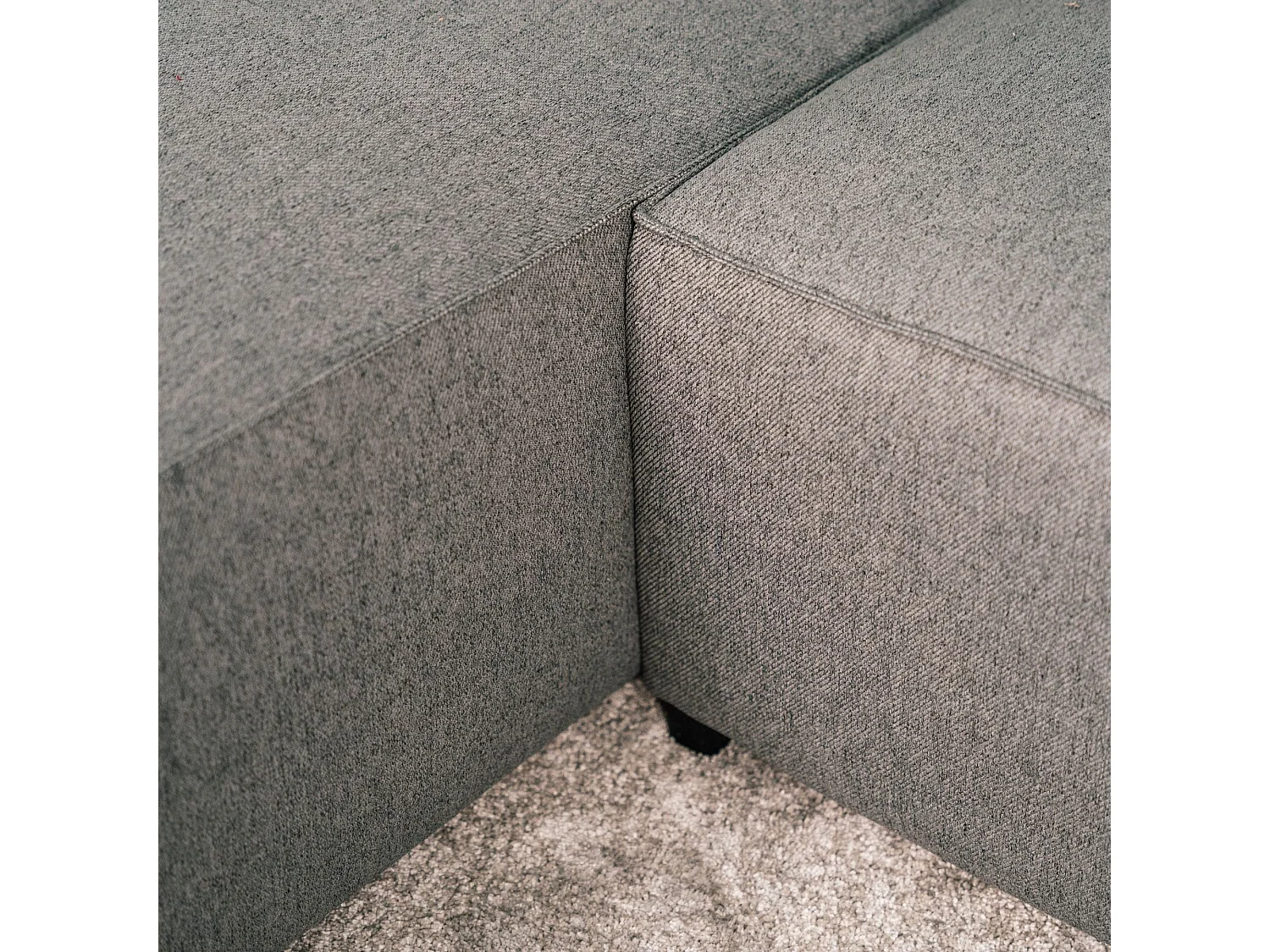 BUDWING Canapé-Lit Chaise Longue Jade Gris - 4 Places - 239x135x91 cm