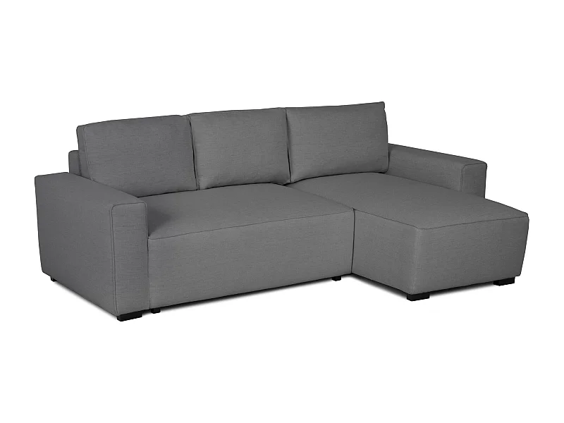 BUDWING Canapé-Lit Chaise Longue Jade Gris - 4 Places - 239x135x91 cm