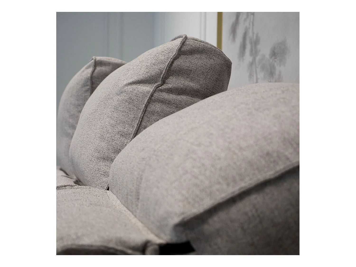 BUDWING Canapé-Lit Chaise Longue Harper Gris - 4 Places - 248,5x156x103 cm