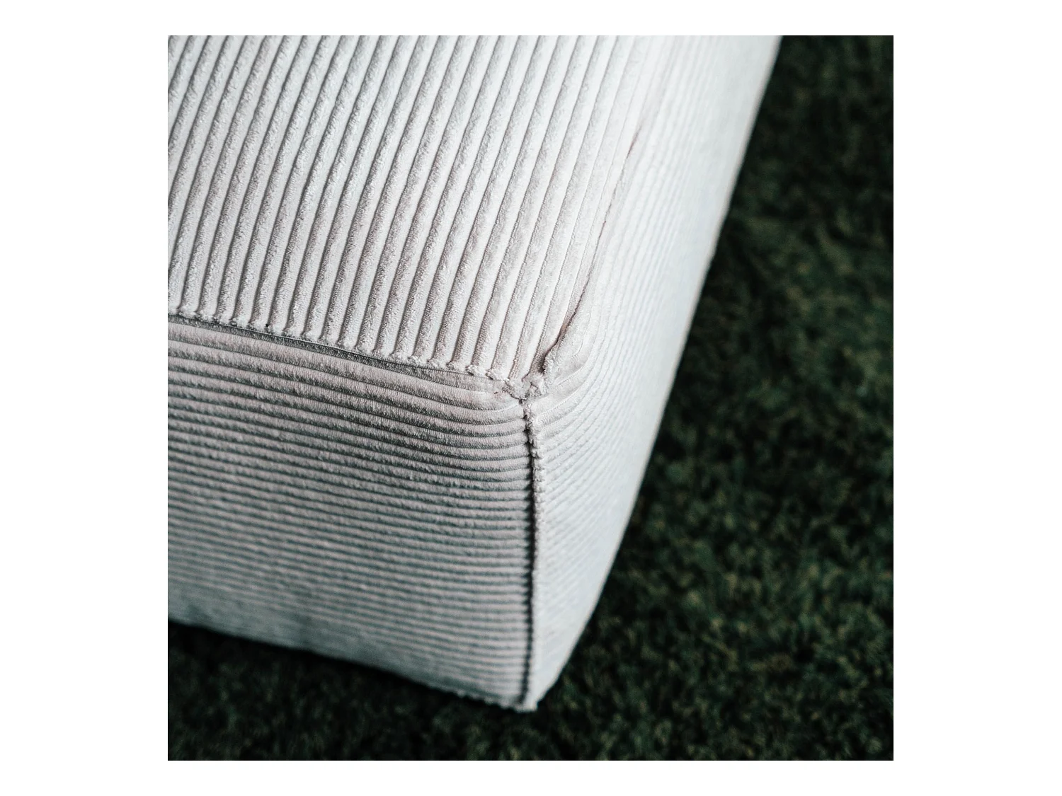 BUDWING Canapé-Lit Chaise Longue Lauren Beige - 4 Places - 269x158x96 cm