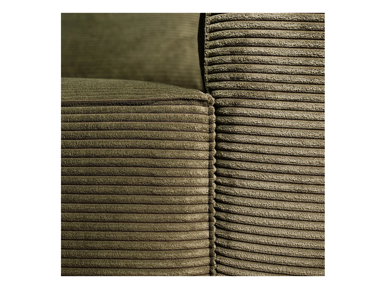 BUDWING Canapé-Lit Chaise Longue Lauren Vert Forêt - 4 Places - 269x158x96 cm