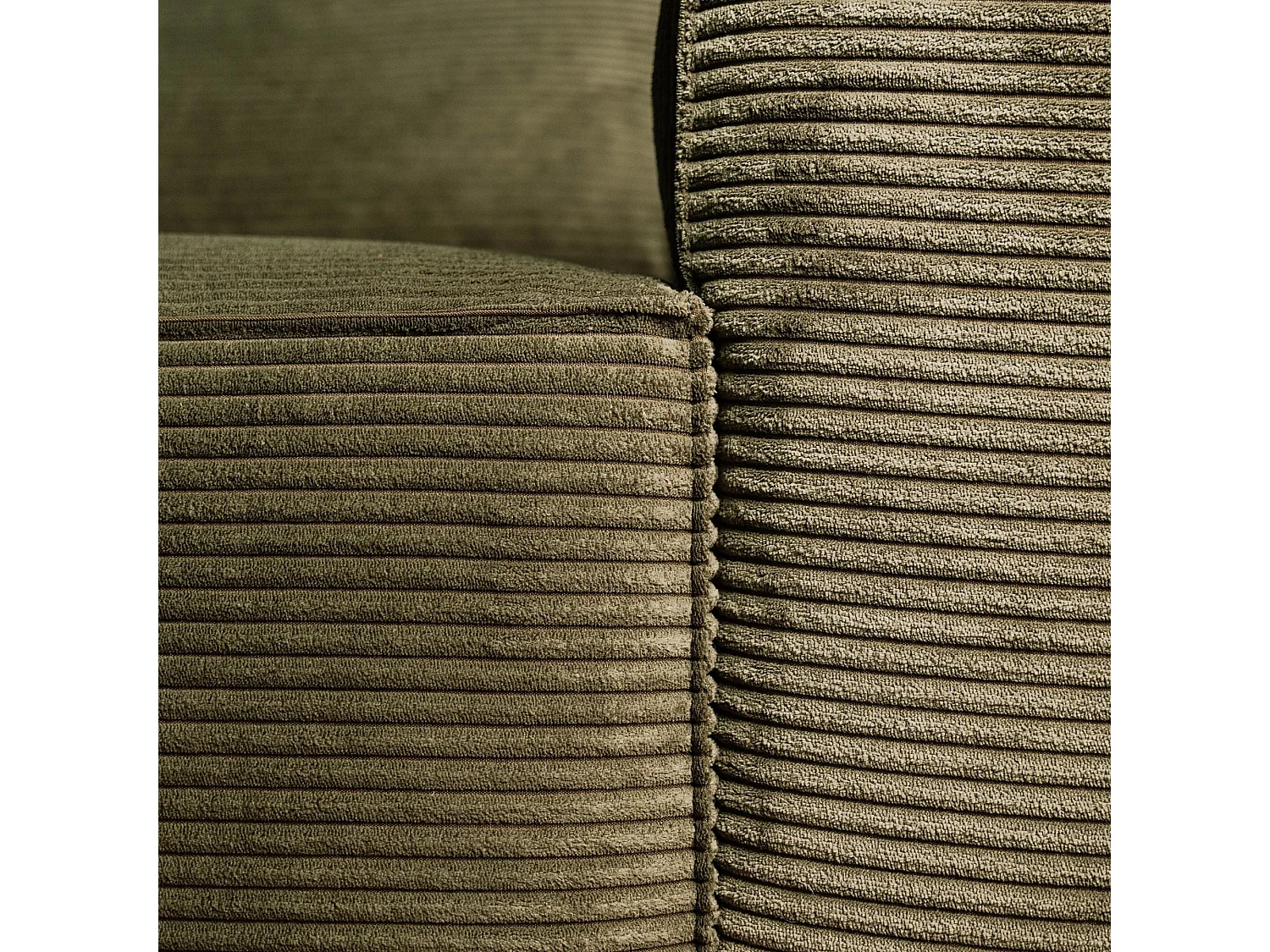 BUDWING Canapé-Lit Chaise Longue Lauren Vert Forêt - 4 Places - 269x158x96 cm