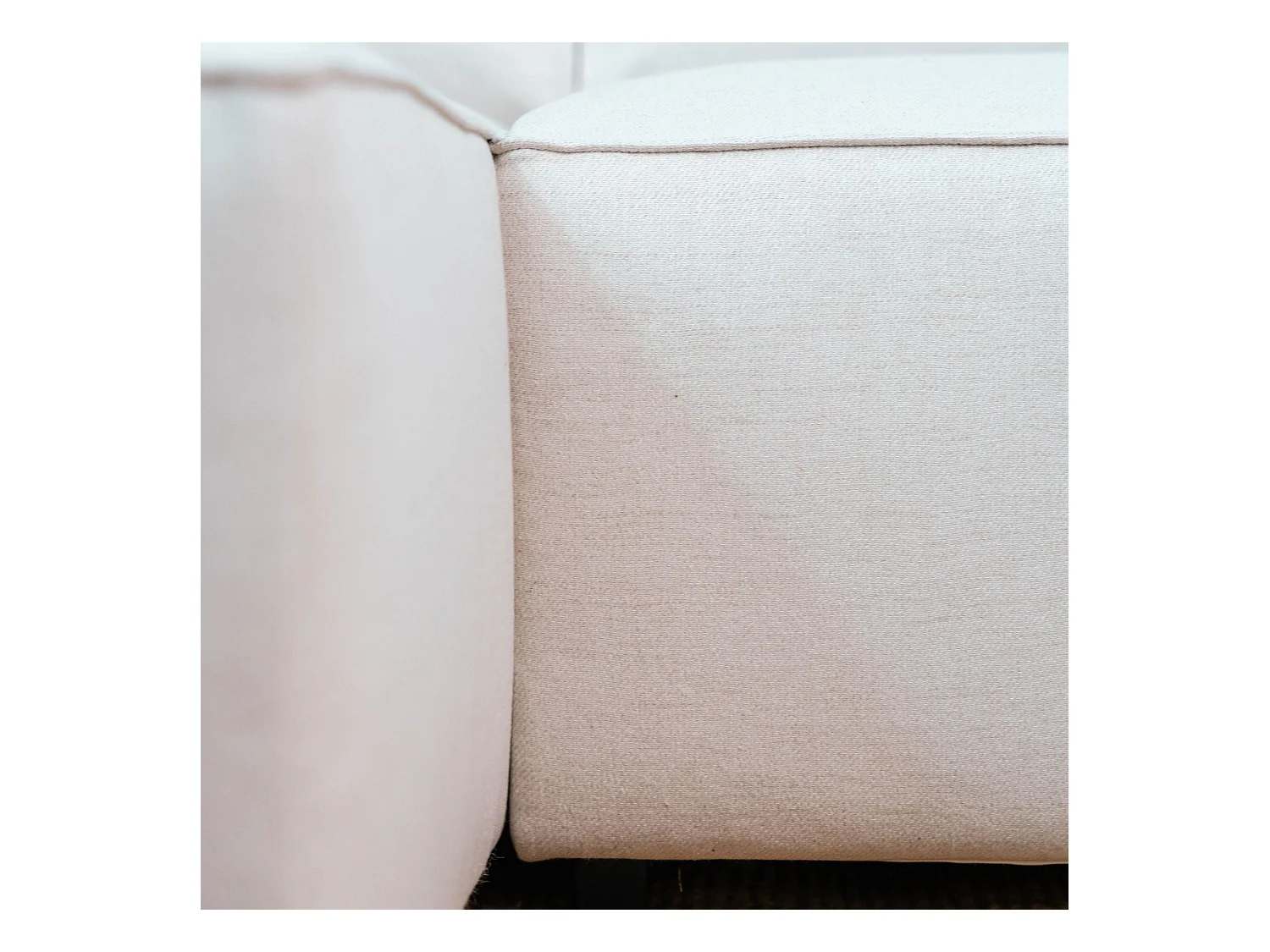 BUDWING Canapé-Lit Chaise Longue Jade Beige - 4 Places - 239x135x91 cm