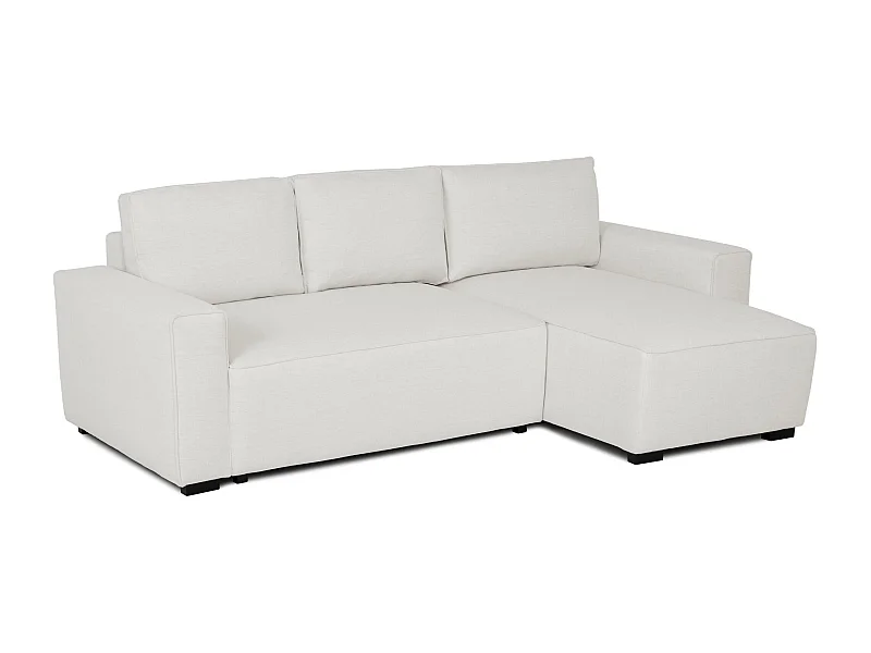 BUDWING Canapé-Lit Chaise Longue Jade Beige - 4 Places - 239x135x91 cm