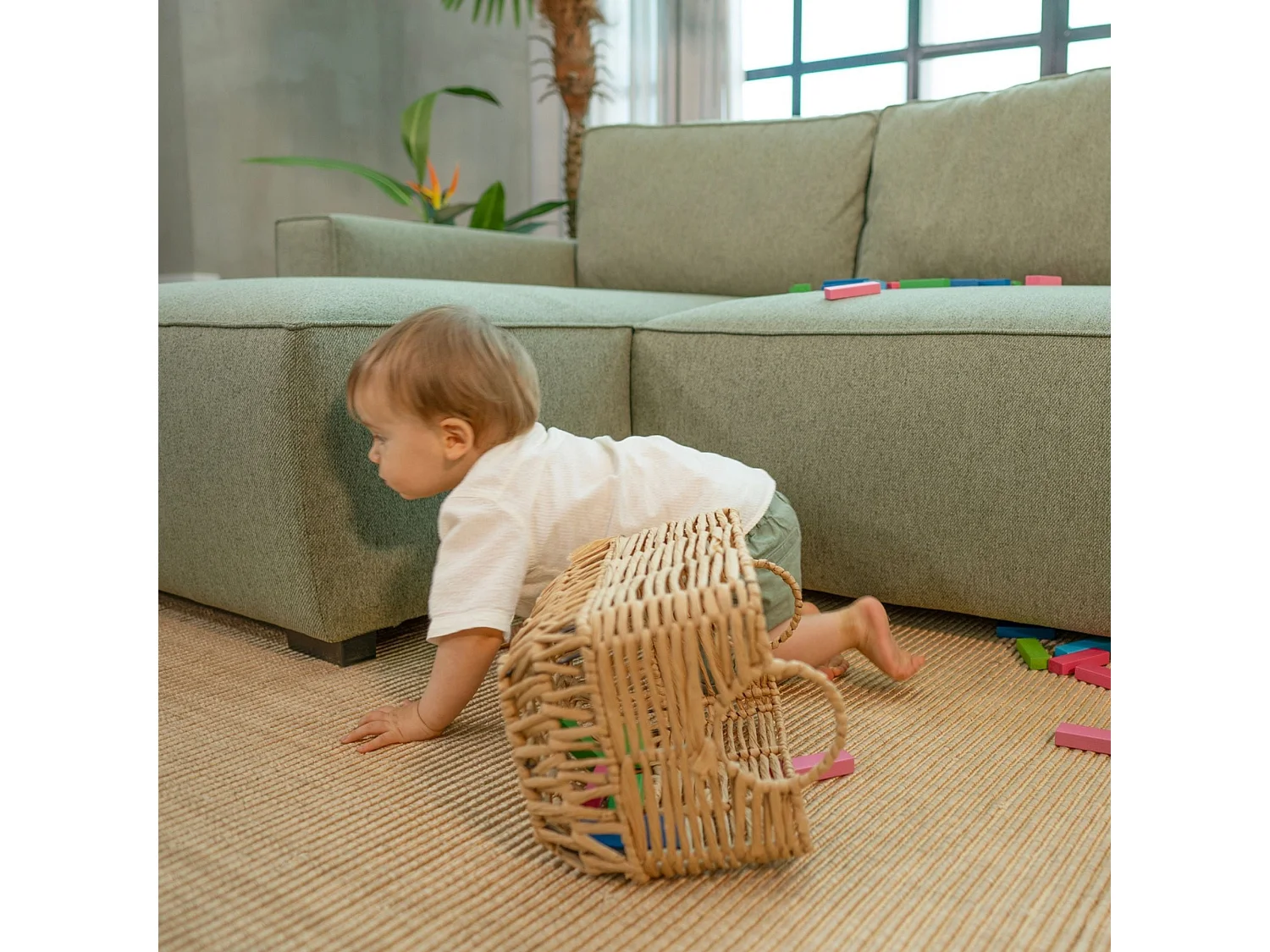 BUDWING Canapé-Lit Chaise Longue Jade Vert - 4 Places - 239x135x91 cm