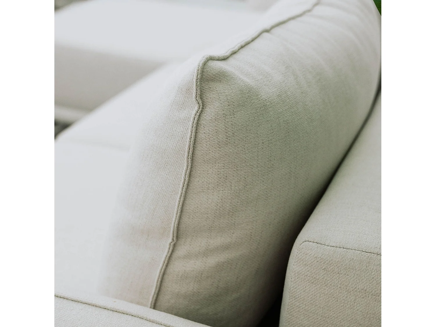 BUDWING Canapé-Lit Chaise Longue Toby Beige - 4 Places - 260,5x156x92 cm