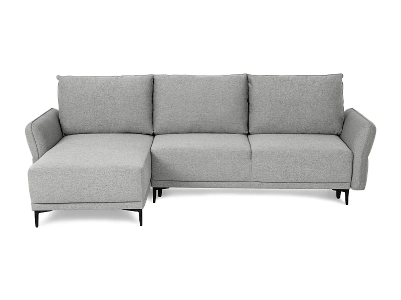 BUDWING Canapé-Lit Chaise Longue Toby Gris Tempête - 4 Places - 260,5x156x92 cm