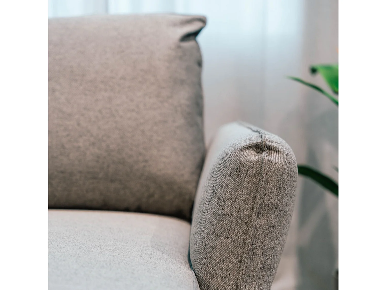 BUDWING Canapé-Lit Chaise Longue Toby Gris Tempête - 4 Places - 260,5x156x92 cm