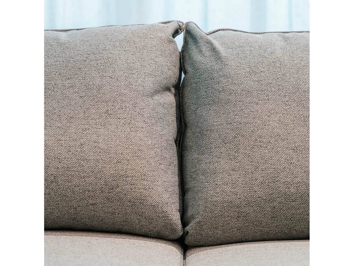 BUDWING Canapé-Lit Chaise Longue Toby Gris Tempête - 4 Places - 260,5x156x92 cm