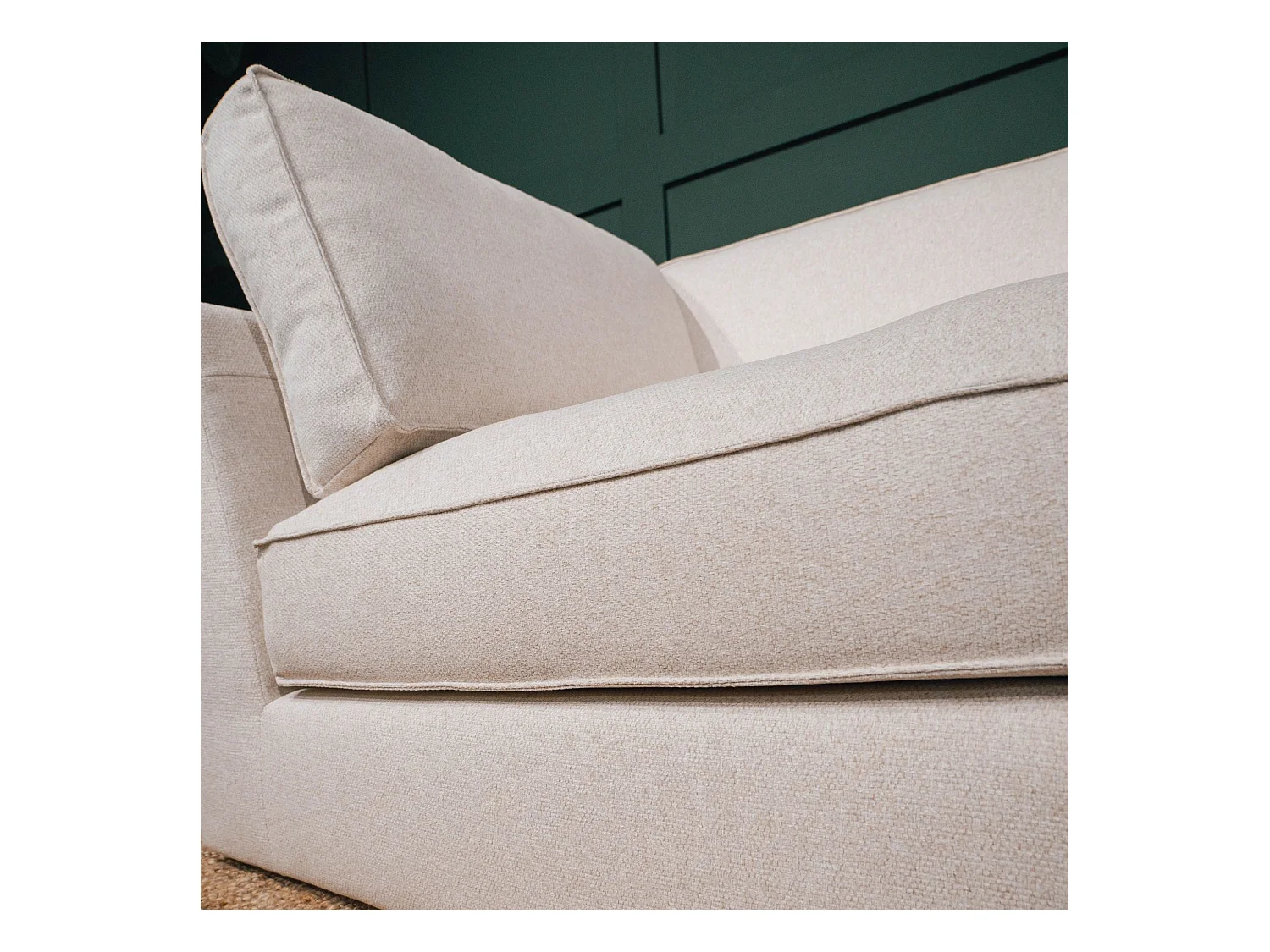 BUDWING Canapé Modulaire Taylor Beige - 7 Places - 265x247x80 cm