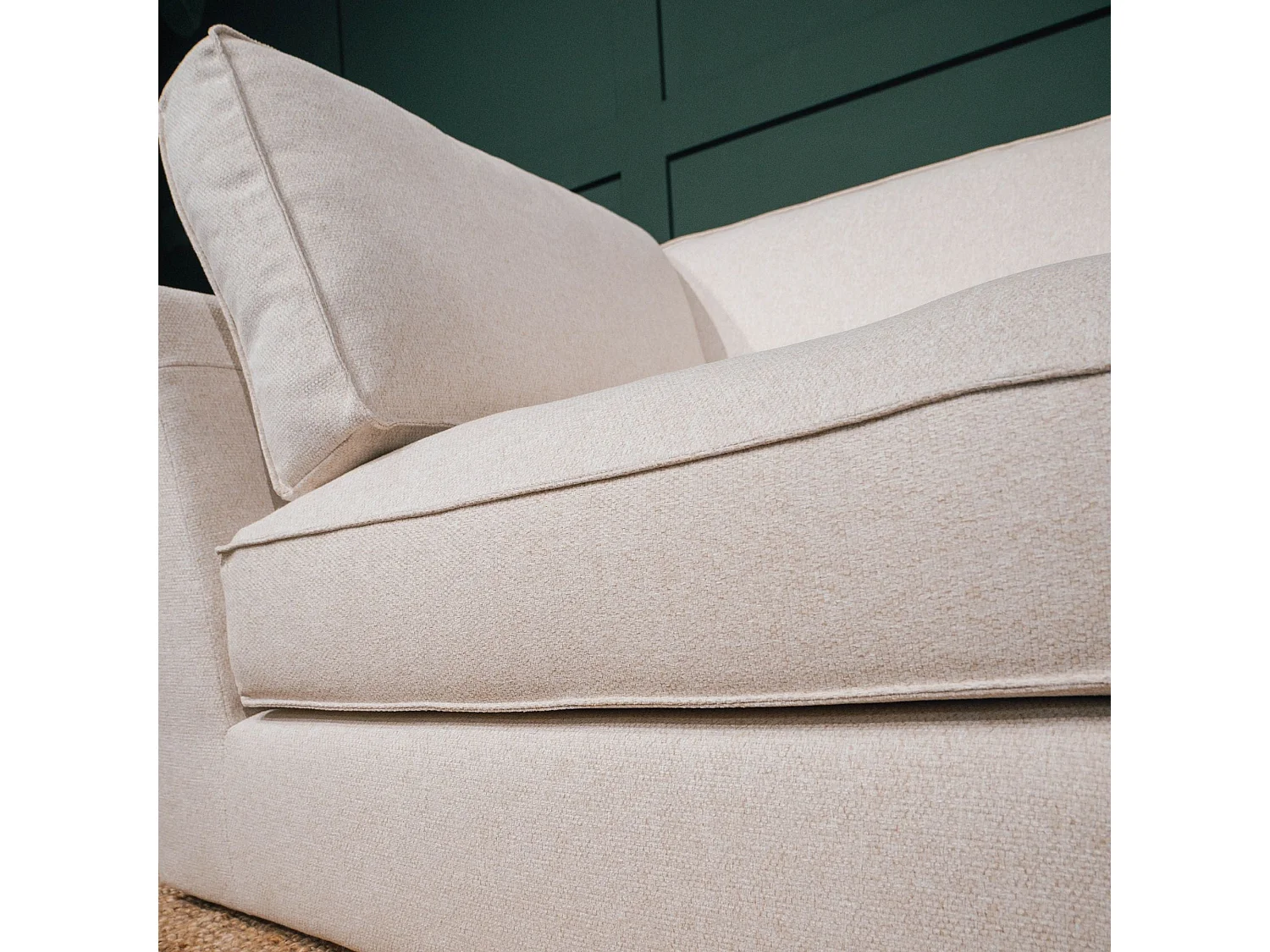 BUDWING Canapé Modulaire Taylor Beige - 7 Places - 265x247x80 cm