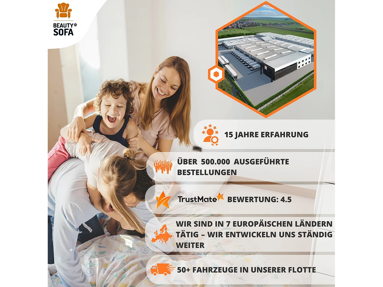 Canapé d’angle TERIO gauche