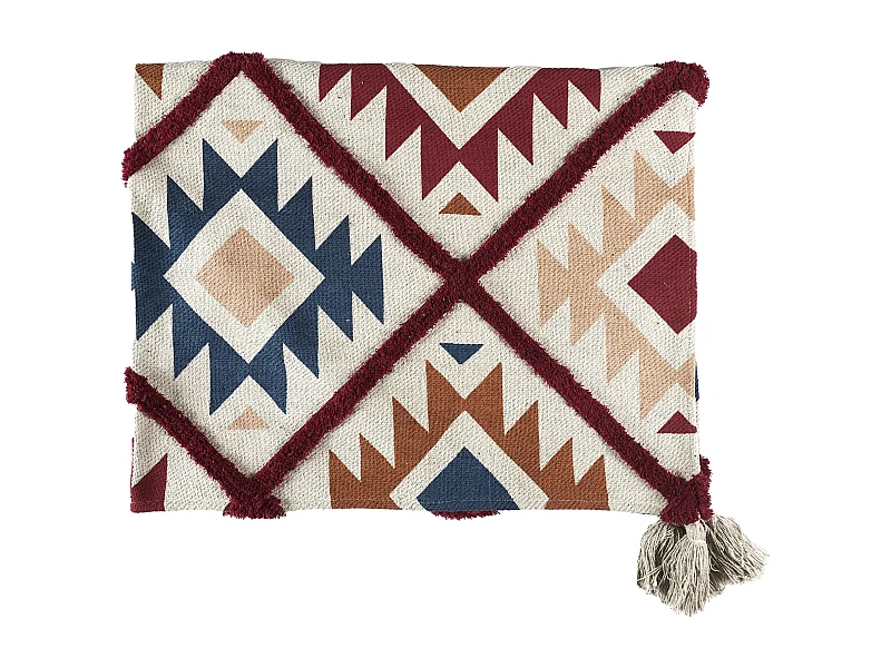 Plaid Tufte A Motifs 150x200cm Multicolore