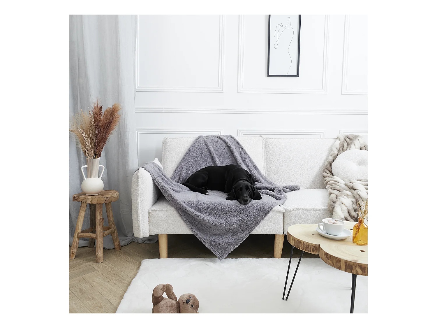 Couverture Pour Animaux Gris