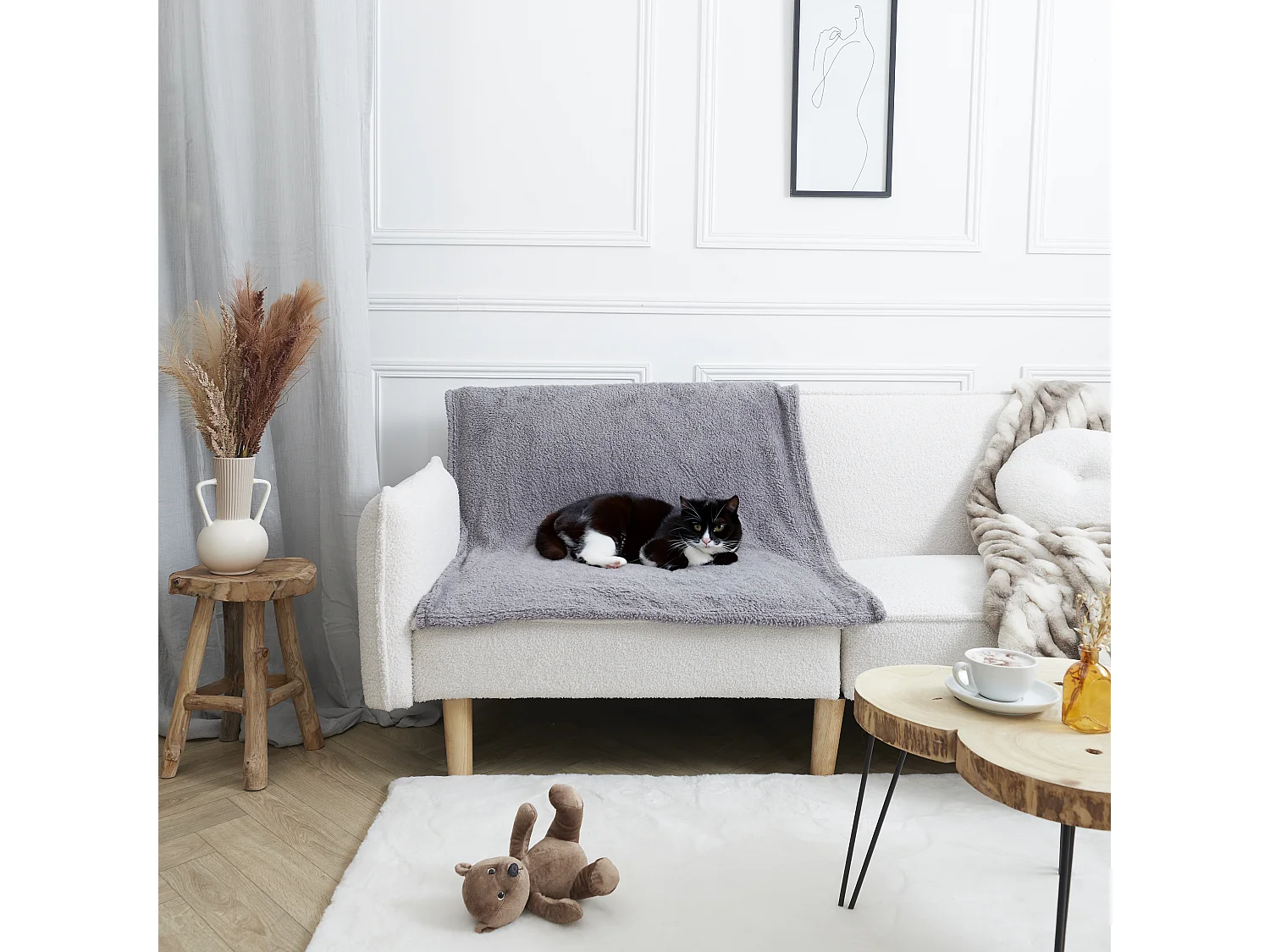 Couverture Pour Animaux Gris