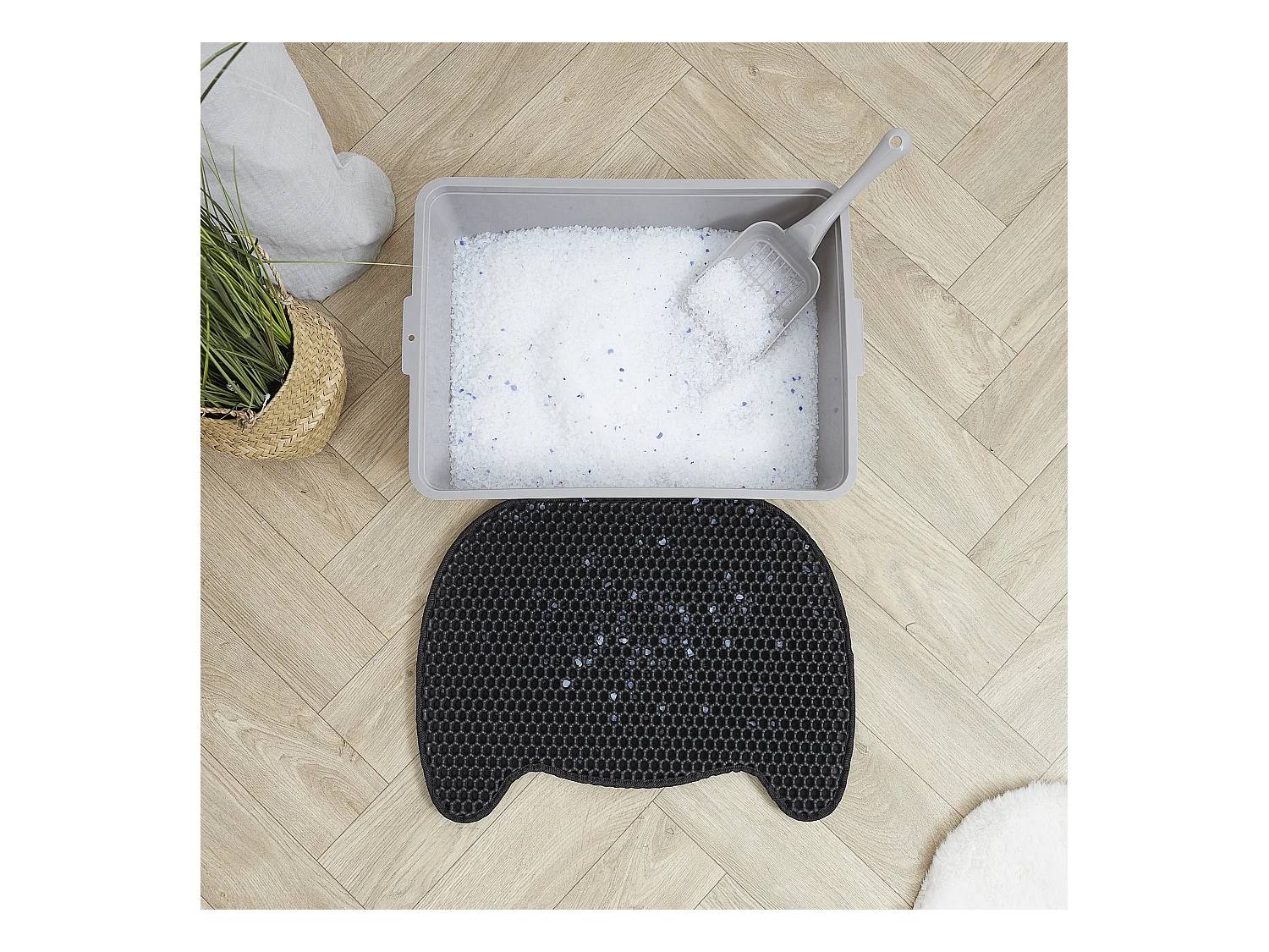 Tapis De Litiere Noir