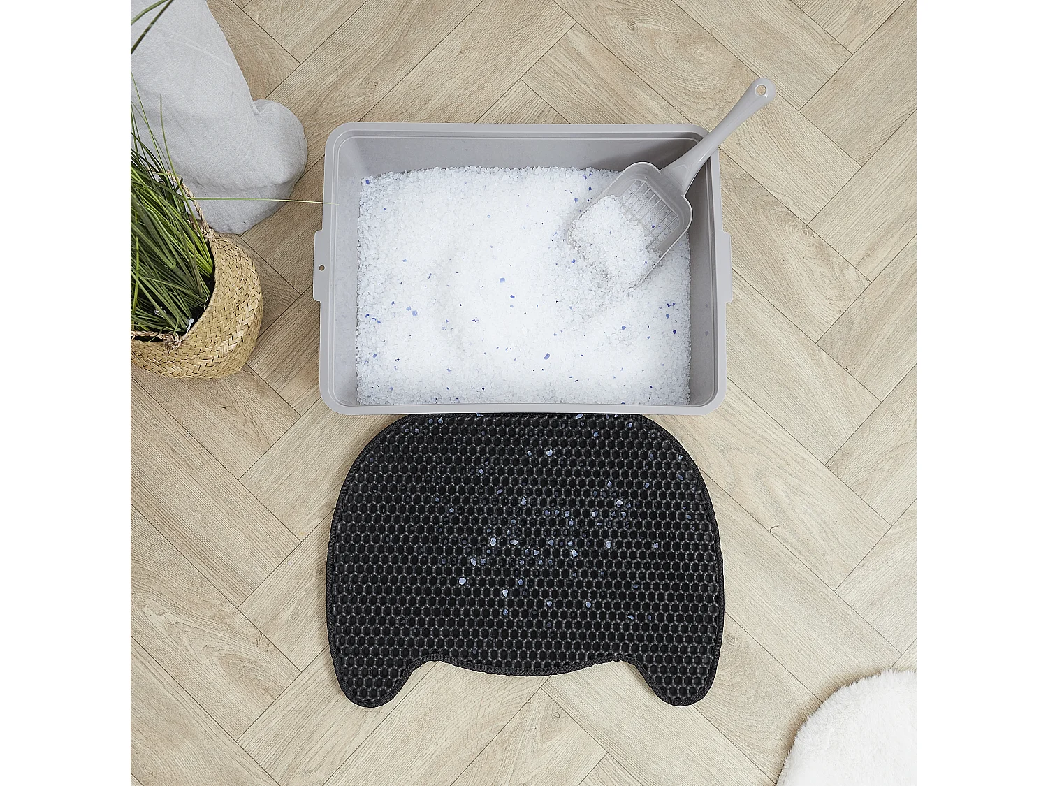 Tapis De Litiere Noir