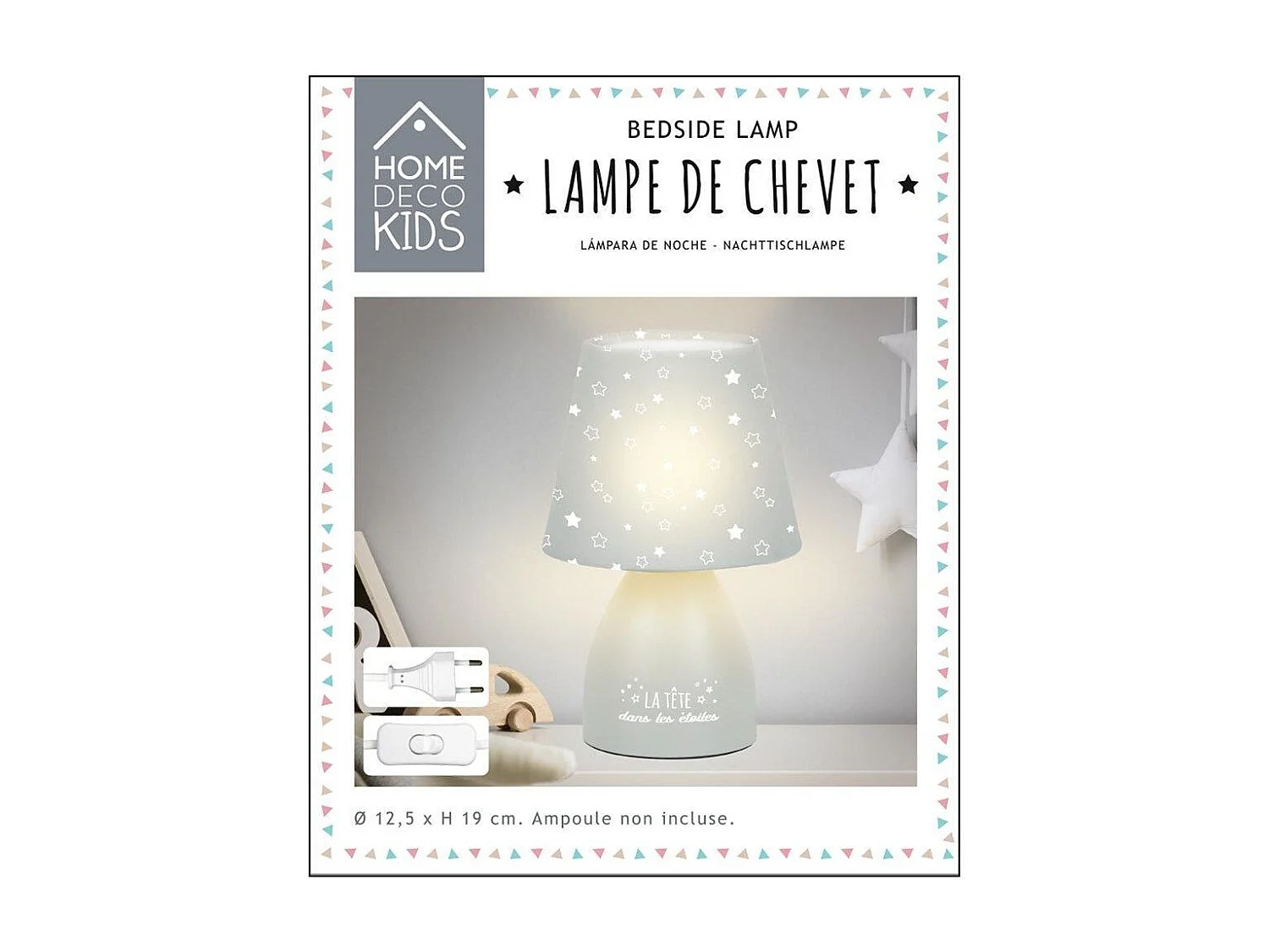 Lampe De Chevet Grise Enfant Gris