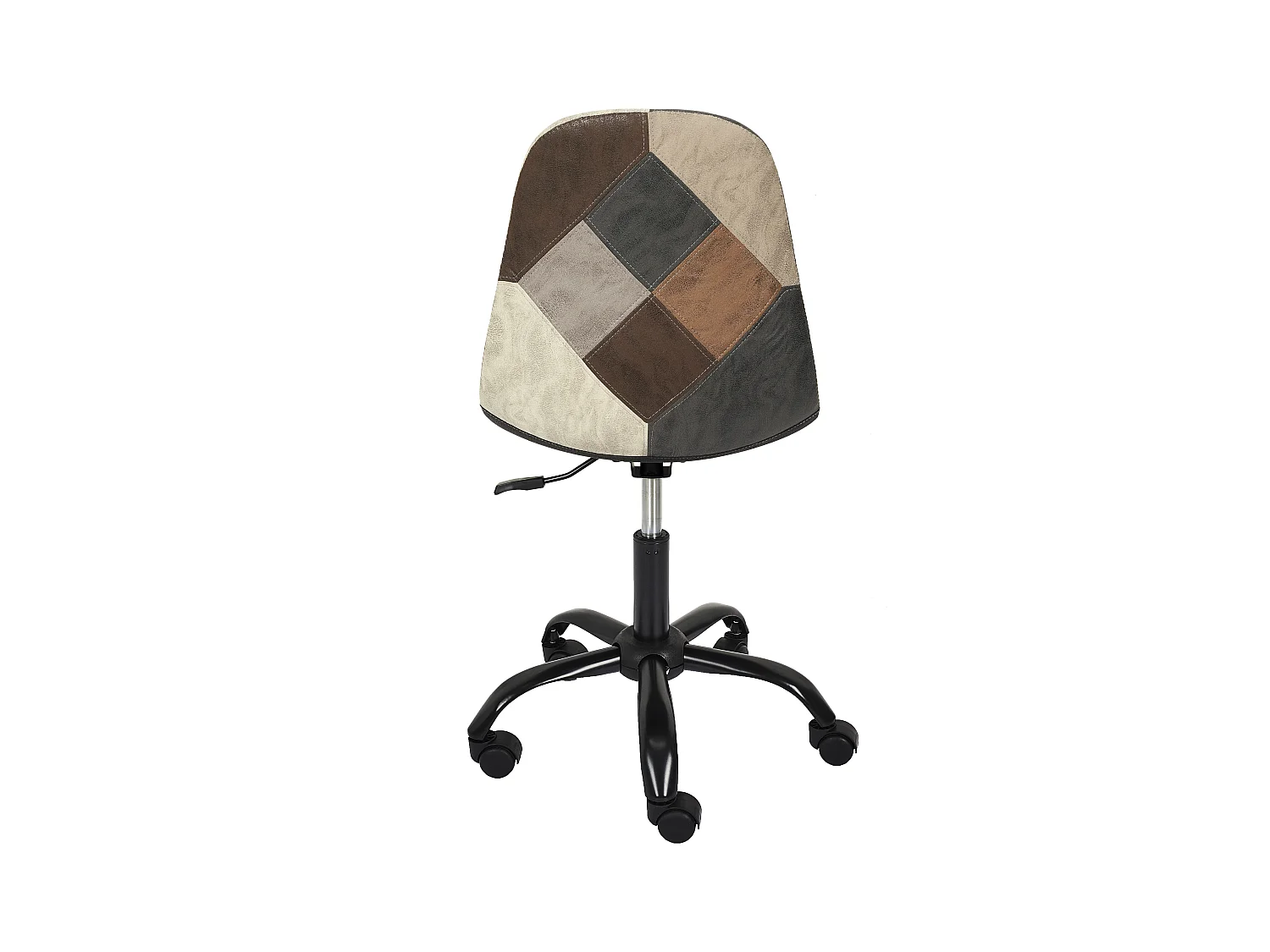 Chaise de Bureau "Patchwork" 78cm Marron & Noir