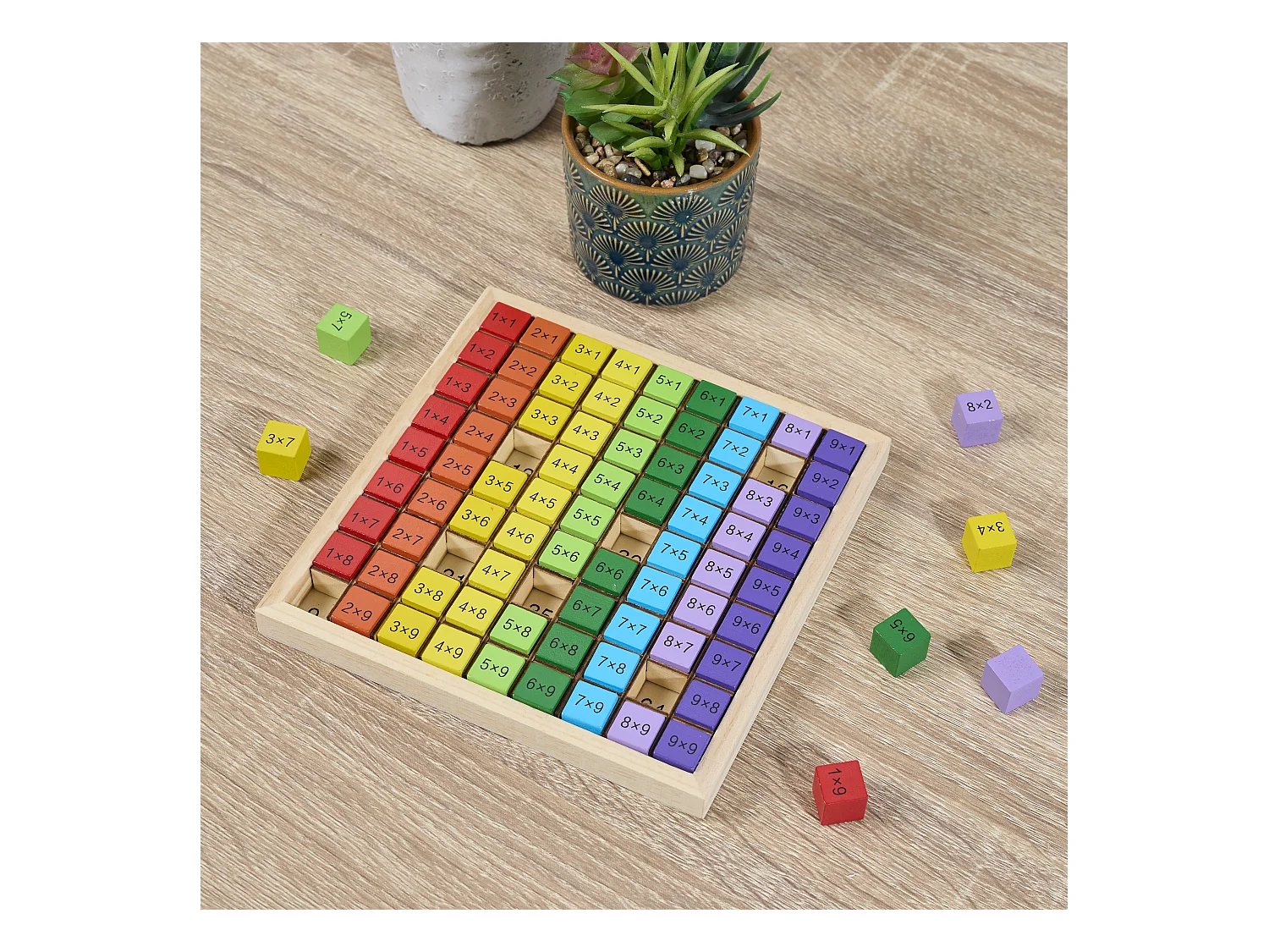 Jeu Je Comprends Les Multiplications Marron, Bleu, Jaune, Rouge, Vert
