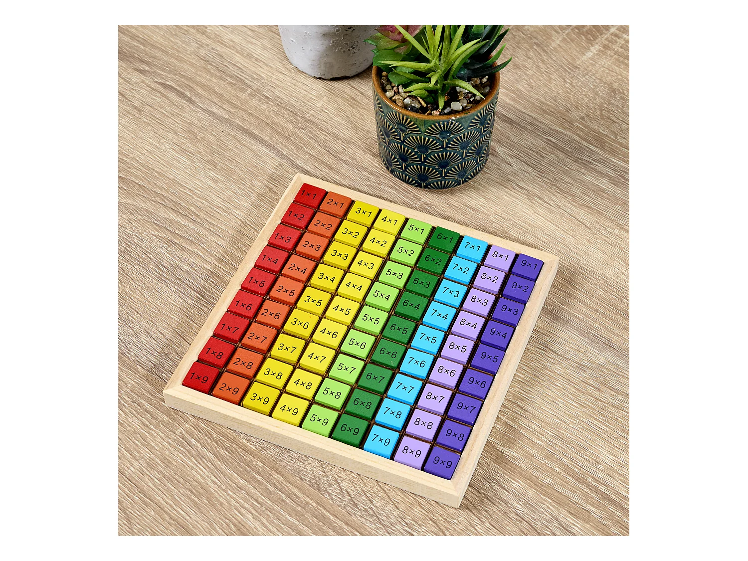 Jeu Je Comprends Les Multiplications Marron, Bleu, Jaune, Rouge, Vert